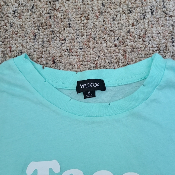 NWT Mint/Yucca Wildfox Tacos & Margs Short Sleeve T Shirt Medium - Picture 4 of 7